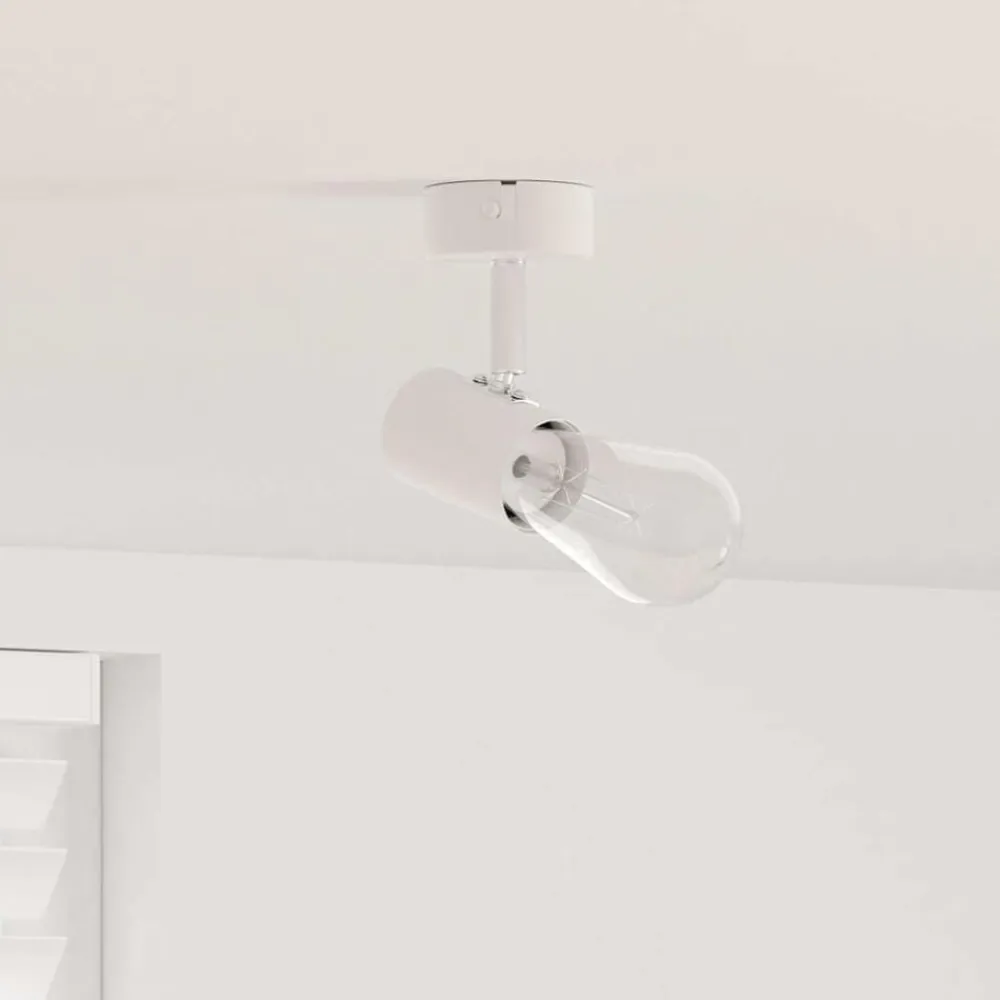 vidaXL Foco de techo con focos 6,5 x 6 x 11,5 cm Metal White Discount