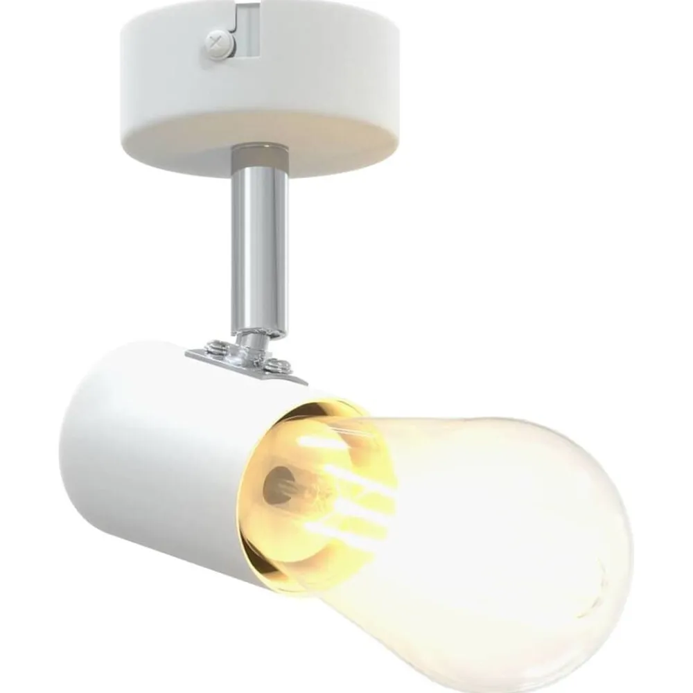 vidaXL Foco de techo con focos 6,5 x 6 x 11,5 cm Metal White Discount