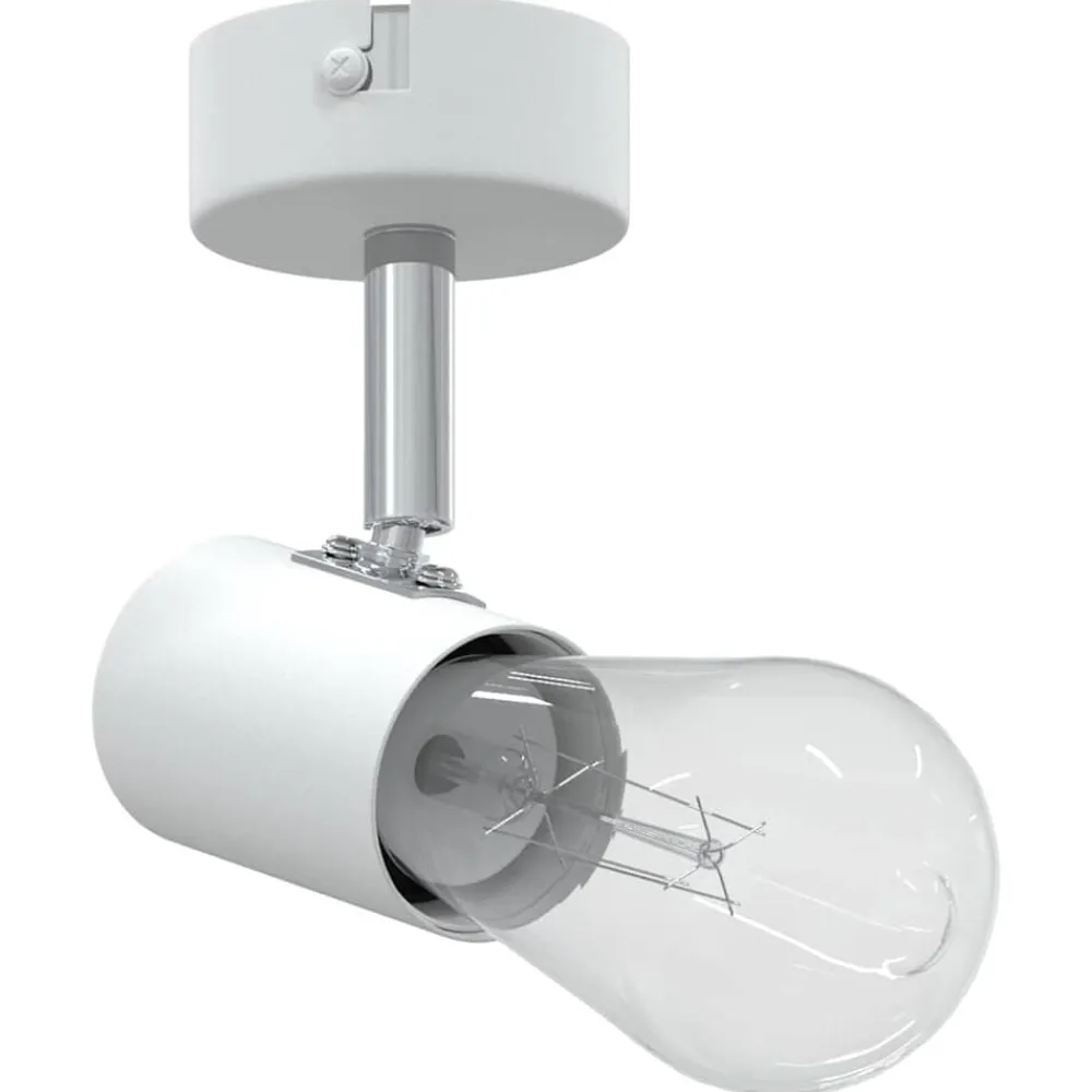 vidaXL Foco de techo con focos 6,5 x 6 x 11,5 cm Metal White Discount