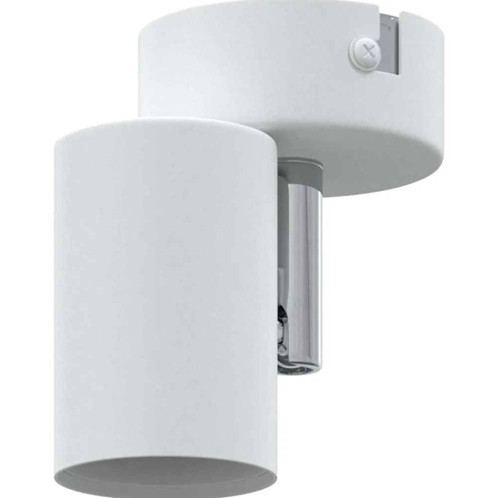vidaXL Foco de techo con focos 6,5 x 6 x 11,5 cm Metal White Discount