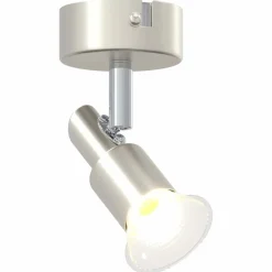 vidaXL Iluminación-Foco de techo con focos Níquel 8 x 8 x 10,5 cm Acero