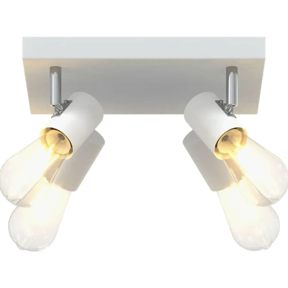 vidaXL Iluminación-Foco de techo con focos 26,5 x 26 x 11,5 cm Metal