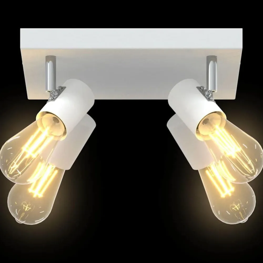 vidaXL Iluminación-Foco de techo con focos 26,5 x 26 x 11,5 cm Metal