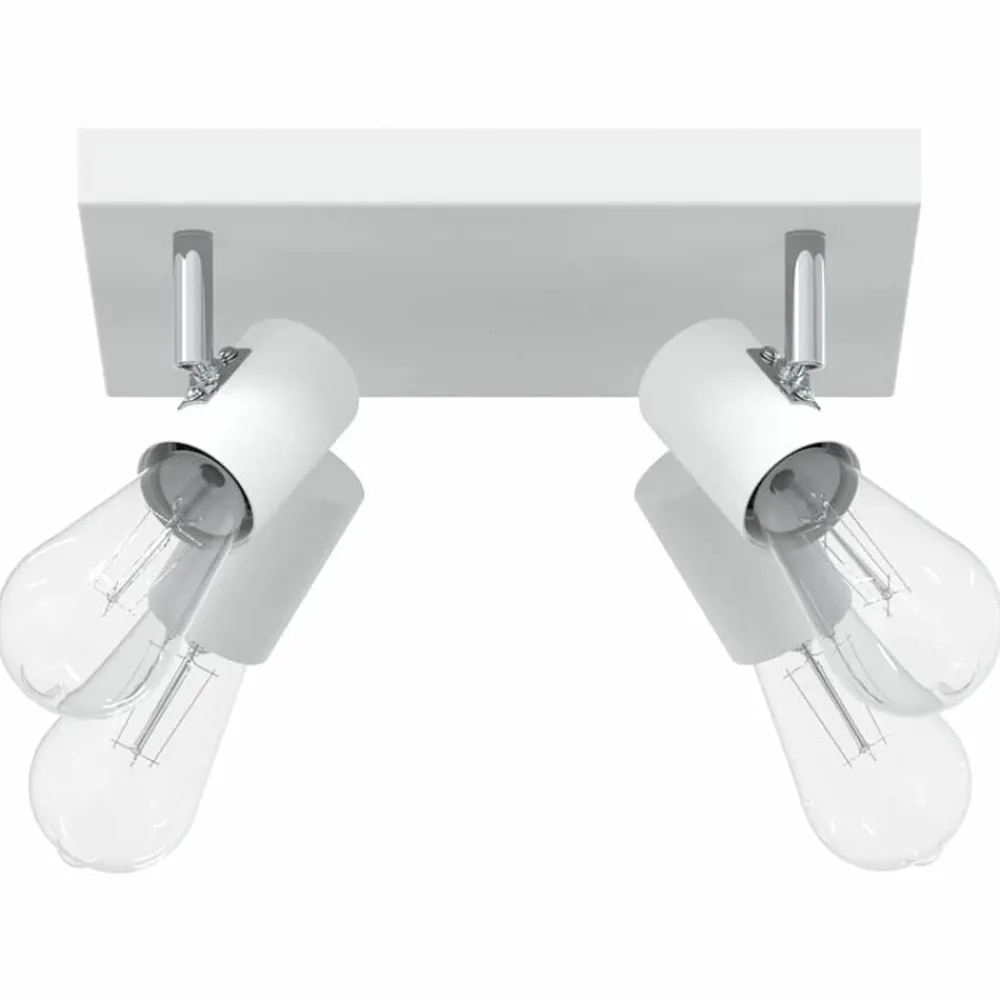 vidaXL Iluminación-Foco de techo con focos 26,5 x 26 x 11,5 cm Metal