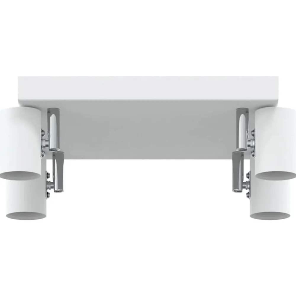 vidaXL Iluminación-Foco de techo con focos 26,5 x 26 x 11,5 cm Metal