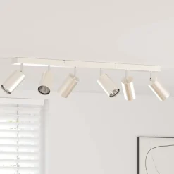 vidaXL Foco de techo con focos Níquel 73 x 6 x 16 cm Metal N&iacute;quel cepillado Online