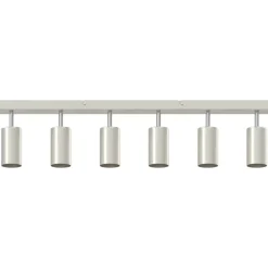 vidaXL Foco de techo con focos Níquel 73 x 6 x 16 cm Metal Níquel cepillado Online
