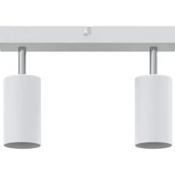 vidaXL Foco de techo con focos 26 x 6 x 16 cm Metal White New