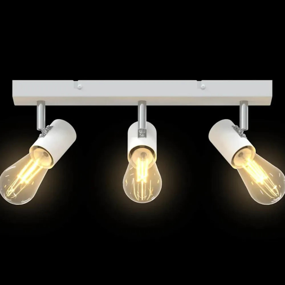 vidaXL Iluminación-Foco de techo con focos 38 x 6,5 x 11,5 cm Metal