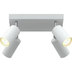 vidaXL Foco de techo con focos 26 x 26 x 16 cm Metal White Discount