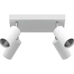 vidaXL Foco de techo con focos 26 x 26 x 16 cm Metal White Discount