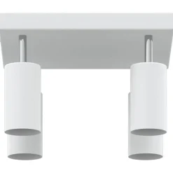vidaXL Foco de techo con focos 26 x 26 x 16 cm Metal White Discount