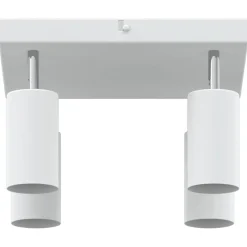 vidaXL Foco de techo con focos 26 x 26 x 16 cm Metal White Discount
