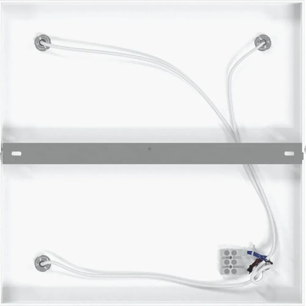 vidaXL Foco de techo con focos 26 x 26 x 16 cm Metal White Discount