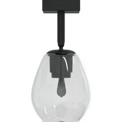 vidaXL Foco de techo con focos Negro 13 x 13 x 26 cm Vidrio y Metal Online