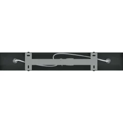 vidaXL Foco de techo con focos 38 x 6 x 16 cm Metal Negro Hot