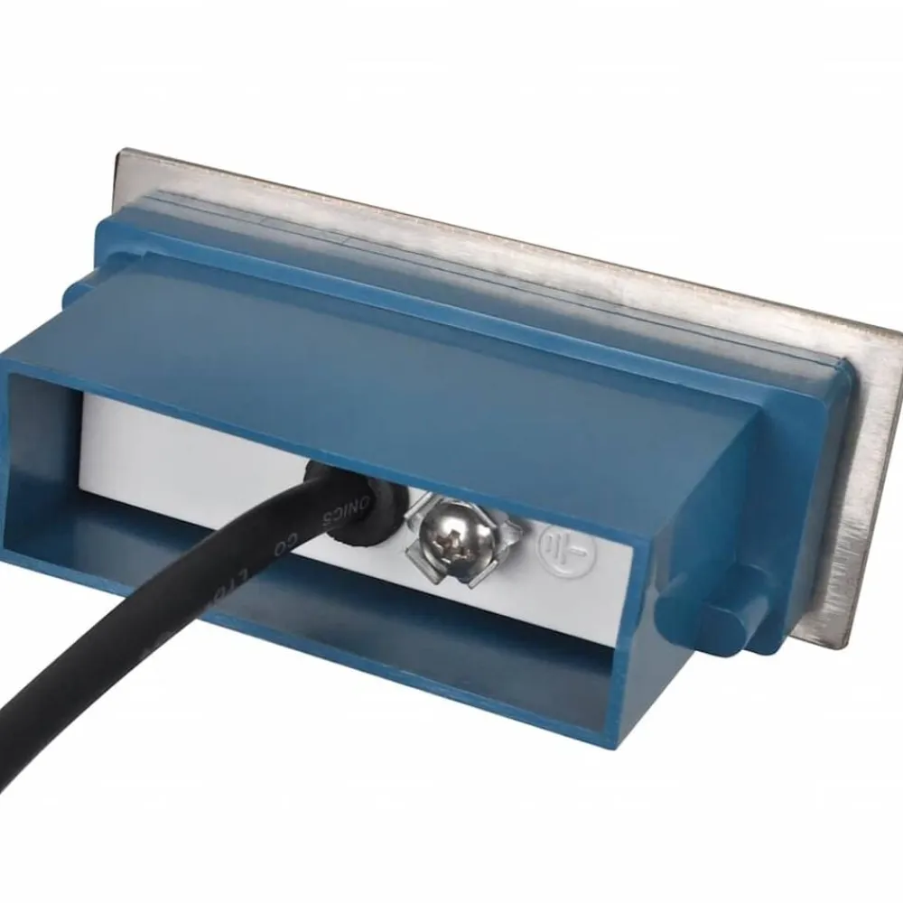 vidaXL Iluminación-Foco empotrable de escalera 2 LED 44x111x56 mm
