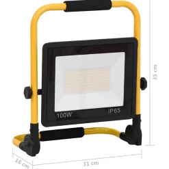 vidaXL Foco LED con asa 100 W blanco frío Blanco frío Outlet