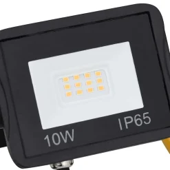 vidaXL Foco LED con asa 10 W Blanco cálido