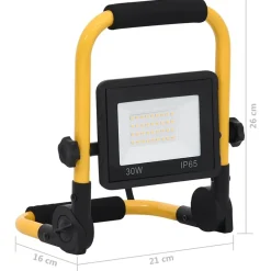 vidaXL Foco LED con asa 30 W blanco frío Blanco fr&iacute;o Best