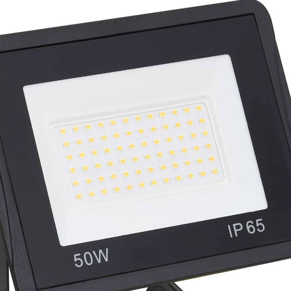 vidaXL Foco LED con asa 2x50 W blanco cálido Blanco cálido