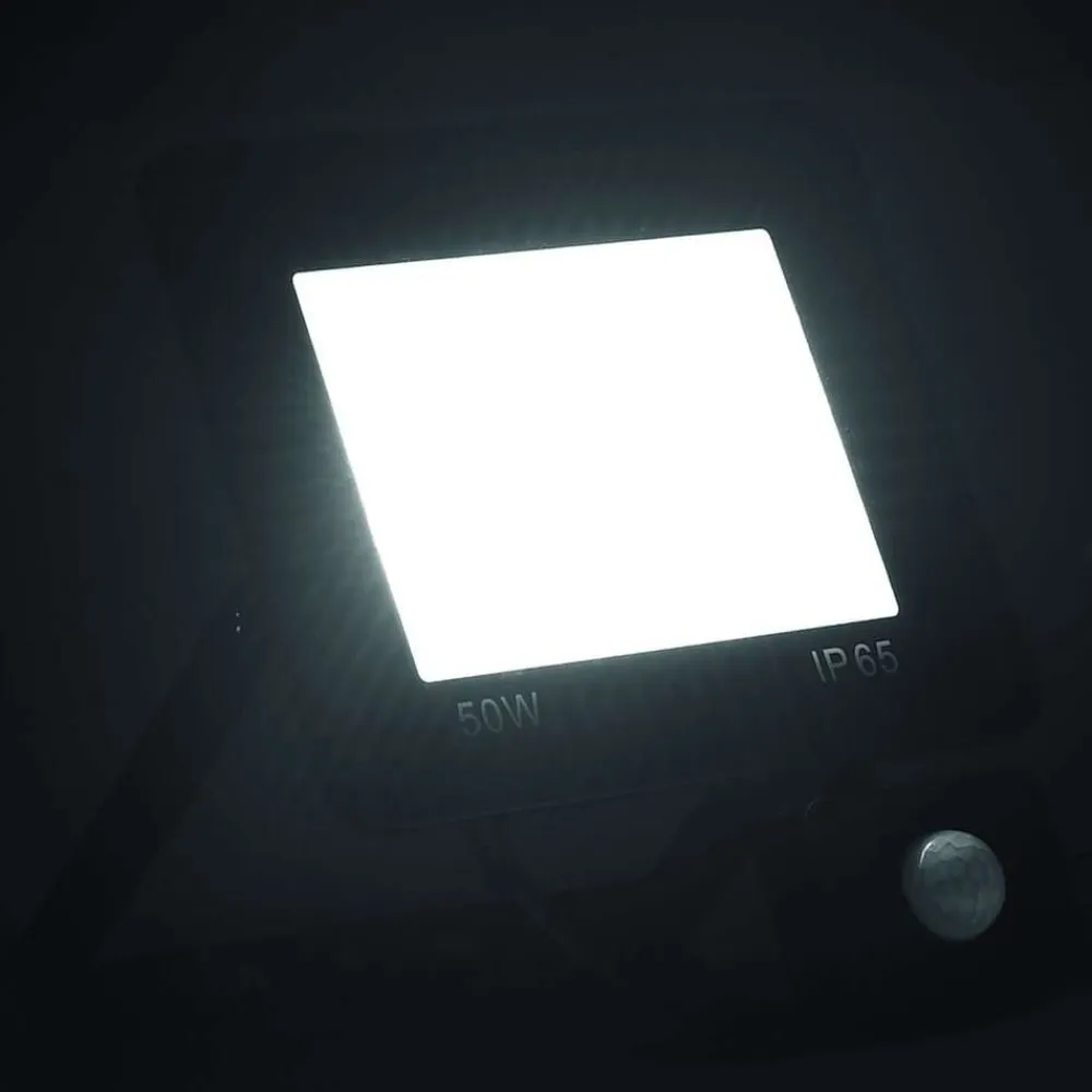 vidaXL Iluminación-Foco LED con sensor 50 W blanco frío