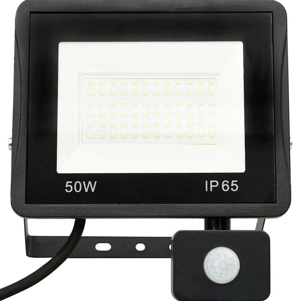 vidaXL Iluminación-Foco LED con sensor 50 W blanco frío
