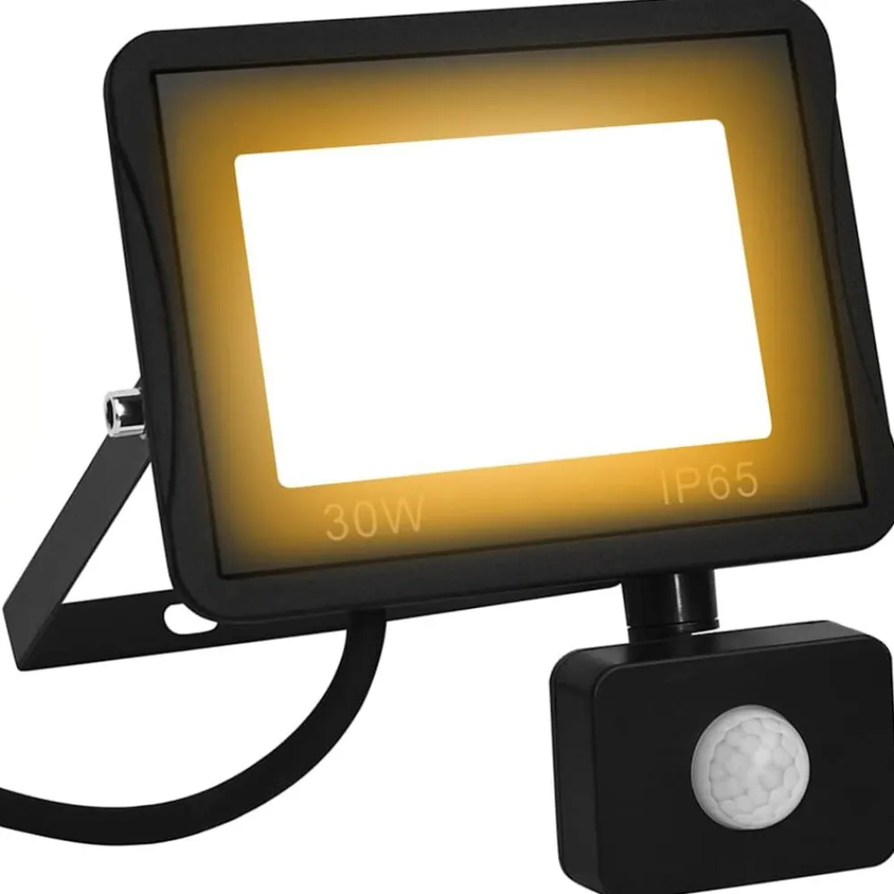 vidaXL Foco LED con sensor 30 W blanco cálido Blanco cálido New