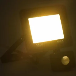 vidaXL Foco LED con sensor 30 W blanco cálido Blanco c&aacute;lido New