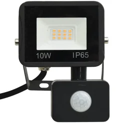 vidaXL Foco LED con sensor 10 W blanco cálido Blanco cálido Outlet