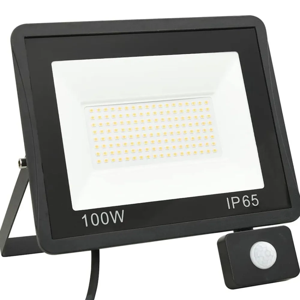 vidaXL Iluminación-Foco LED con sensor 100 W blanco frío