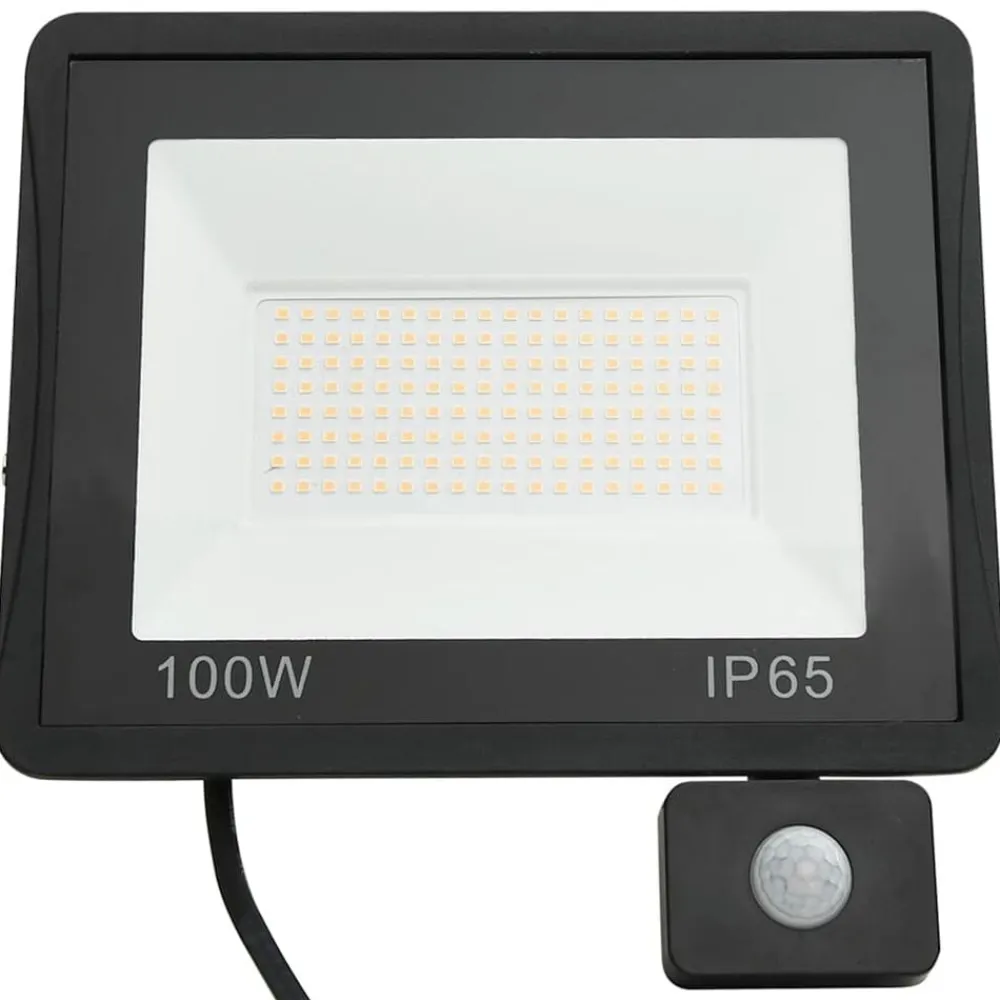 vidaXL Iluminación-Foco LED con sensor 100 W blanco frío