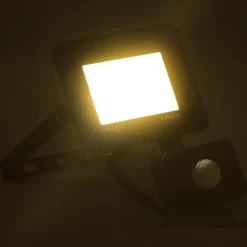 vidaXL Iluminación-Foco LED con sensor 20 W blanco cálido