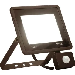 vidaXL Iluminación-Foco LED con sensor 50 W blanco cálido