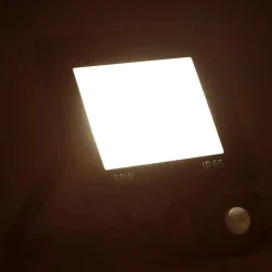 vidaXL Iluminación-Foco LED con sensor 50 W blanco cálido