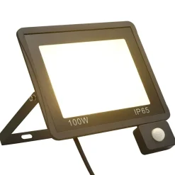 vidaXL Iluminación-Foco LED con sensor 100 W blanco cálido