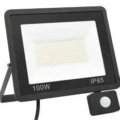 vidaXL Iluminación-Foco LED con sensor 100 W blanco cálido