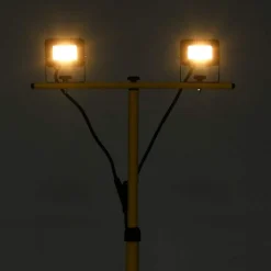 vidaXL Foco LED con trípode 2x10 W blanco cálido Blanco c&aacute;lido New