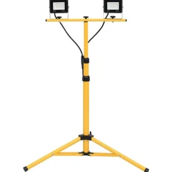 vidaXL Iluminación-Foco LED con trípode 2x20 W blanco frío