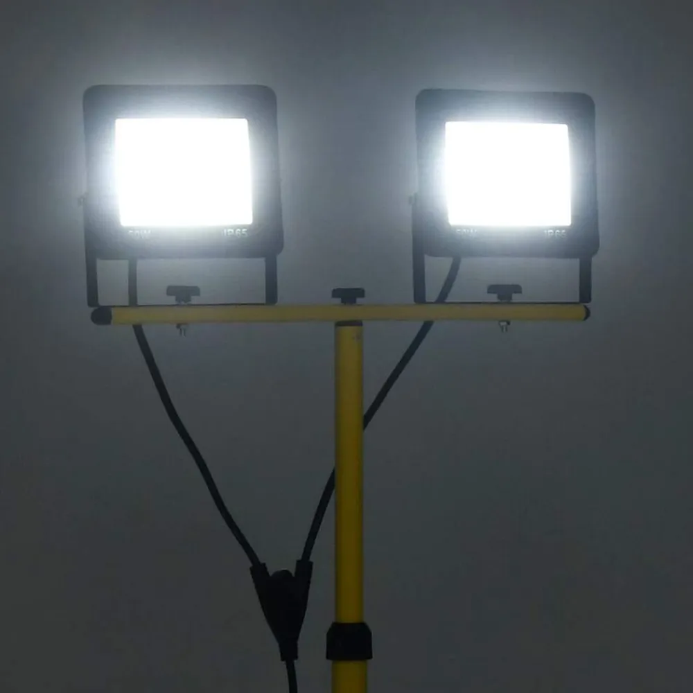 vidaXL Foco LED con trípode 2x50 W blanco frío Blanco frío Online