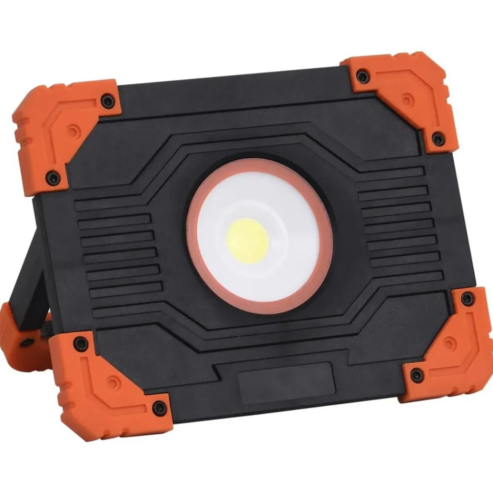 vidaXL Iluminación-Foco LED portátil ABS 10 W blanco frío