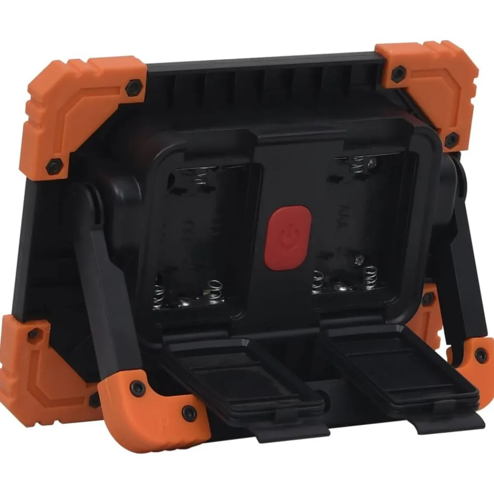 vidaXL Iluminación-Foco LED portátil ABS 10 W blanco frío