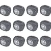 vidaXL Foco LED solar de exterior con forma de piedra 12 uds Discount