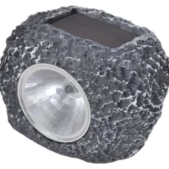 vidaXL Foco LED solar de exterior con forma de piedra 12 uds Discount