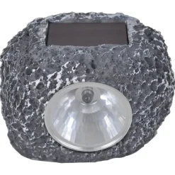 vidaXL Foco LED solar de exterior con forma de piedra 12 uds Discount