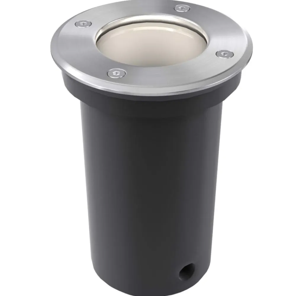 vidaXL Focos LED empotrables de suelo de jardín redondos 3 uds Discount