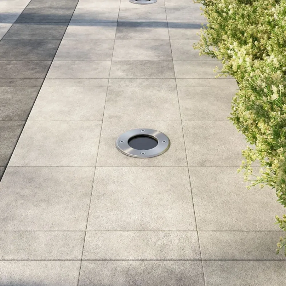 vidaXL Focos LED empotrables de suelo de jardín redondos 3 uds Discount