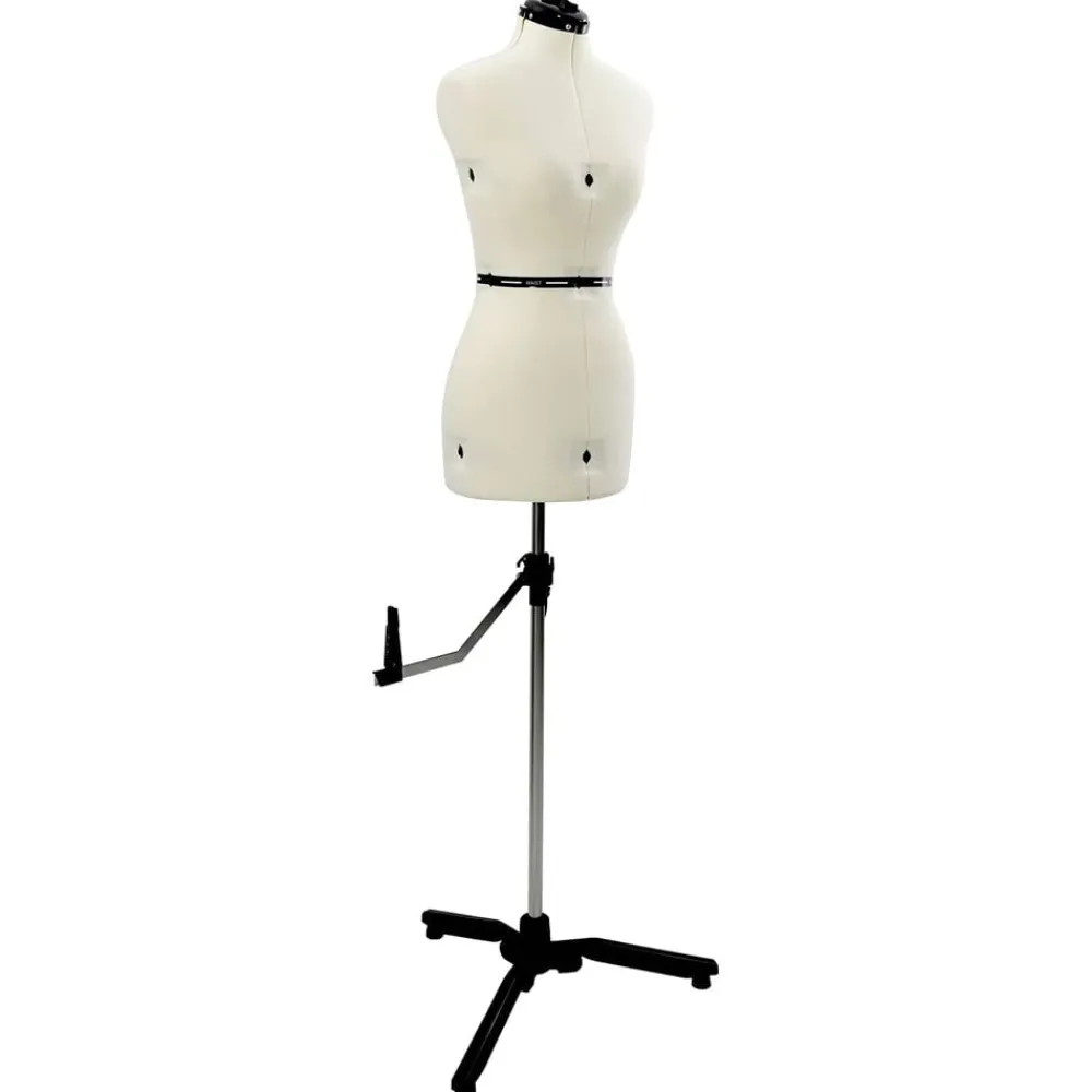 vidaXL Forma de vestido ajustable femenina s Terciopelo Crema Sale