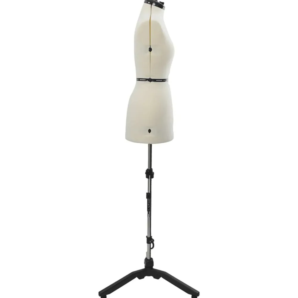vidaXL Forma de vestido ajustable femenina s Terciopelo Crema Sale