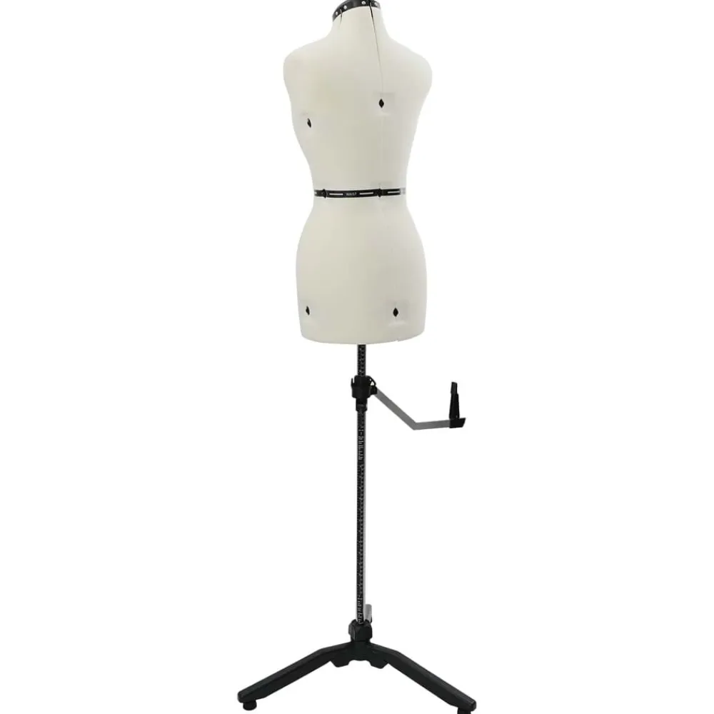 vidaXL Forma de vestido ajustable femenina s Terciopelo Crema Sale